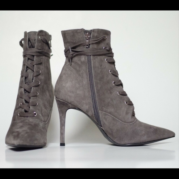 New Steve Madden Jinx Heels Bootie Grey 